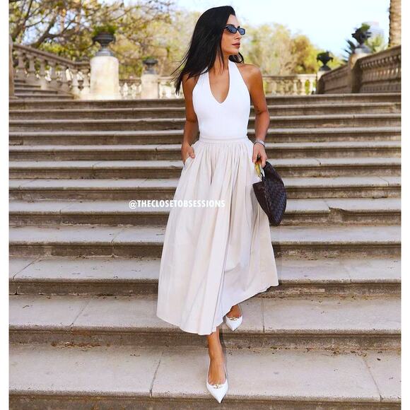 ZARA BLOGGER FAVE!!! Textured Midi Skirt NWT - Picture 8 of 16